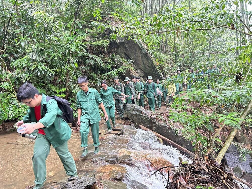 Khách du lịch đam mê trekking có thể thử sức tại Vườn Quốc gia Ba Vì (Nguồn: Vườn Quốc gia Ba Vì)